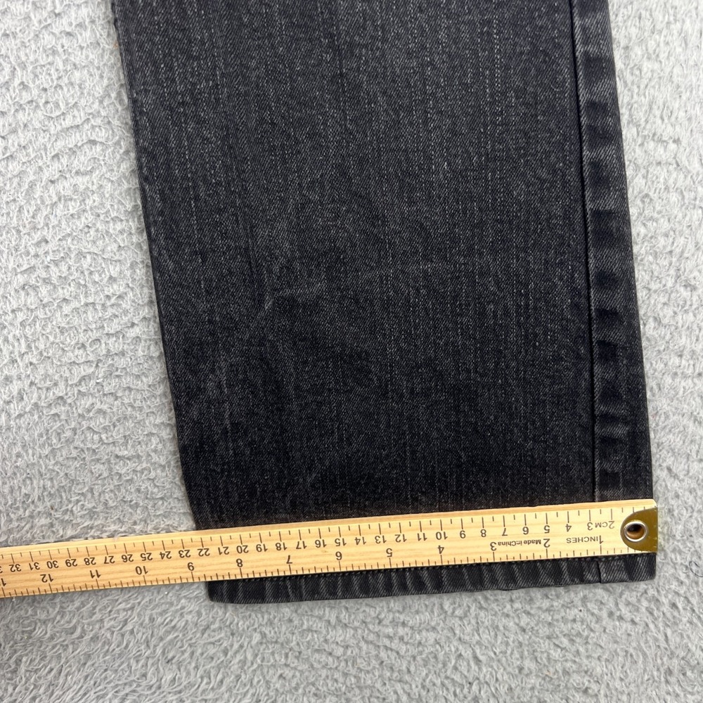 Y2K Harley Davidson Jeans Womens 31"x30 Black Bootcut Stretch Crystal Script - Picture 2 of 12